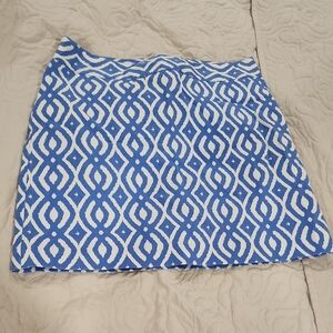 Vineyard Vines Blue and White Patterned Women's Skirt
